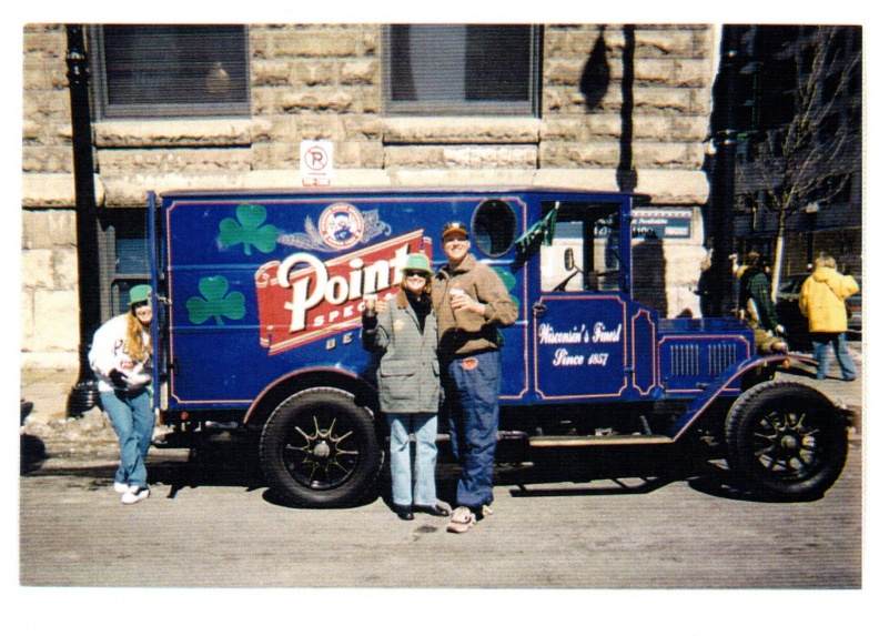 The Stevens Point Brewery's advertisement brewery truck.